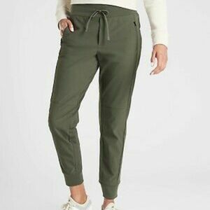 Athleta Headlands Hybrid Trek Jogger Olive 10